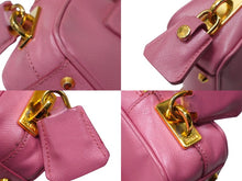 Load image into Gallery viewer, PRADA プラダ 2WAYミニバッグ ハンドバッグ サフィアーノ ピンク ゴールド金具 BL0705 良品 中古 57125