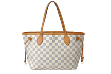 Load image into Gallery viewer, LOUIS VUITTON ルイヴィトン トートバッグ ネヴァーフルPM ダミエアズールキャンバス N41362 ホワイトゴールド金具 美品 中古 57127