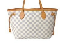 Load image into Gallery viewer, LOUIS VUITTON ルイヴィトン トートバッグ ネヴァーフルPM ダミエアズールキャンバス N41362 ホワイトゴールド金具 美品 中古 57127