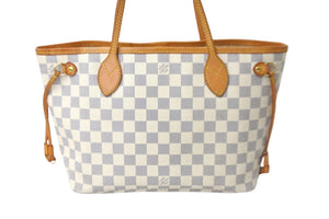 LOUIS VUITTON ルイヴィトン トートバッグ ネヴァーフルPM ダミエアズールキャンバス N41362 ホワイトゴールド金具 美品 中古 57127