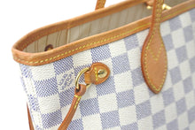 Load image into Gallery viewer, LOUIS VUITTON ルイヴィトン トートバッグ ネヴァーフルPM ダミエアズールキャンバス N41362 ホワイトゴールド金具 美品 中古 57127