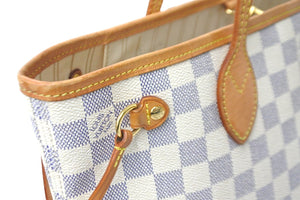 LOUIS VUITTON ルイヴィトン トートバッグ ネヴァーフルPM ダミエアズールキャンバス N41362 ホワイトゴールド金具 美品 中古 57127