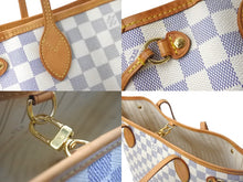Load image into Gallery viewer, LOUIS VUITTON ルイヴィトン トートバッグ ネヴァーフルPM ダミエアズールキャンバス N41362 ホワイトゴールド金具 美品 中古 57127