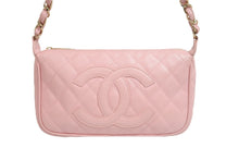 Load image into Gallery viewer, CHANEL シャネル チェーンハンドバッグ ピンク キャビアスキン 9番台 ココマーク ゴールド金具 美品 中古 57128