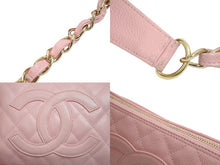 Load image into Gallery viewer, CHANEL シャネル チェーンハンドバッグ ピンク キャビアスキン 9番台 ココマーク ゴールド金具 美品 中古 57128