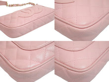 Load image into Gallery viewer, CHANEL シャネル チェーンハンドバッグ ピンク キャビアスキン 9番台 ココマーク ゴールド金具 美品 中古 57128