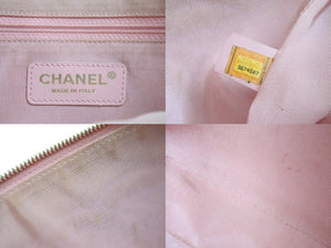 CHANEL シャネル チェーンハンドバッグ ピンク キャビアスキン 9番台 ココマーク ゴールド金具 美品 中古 57128