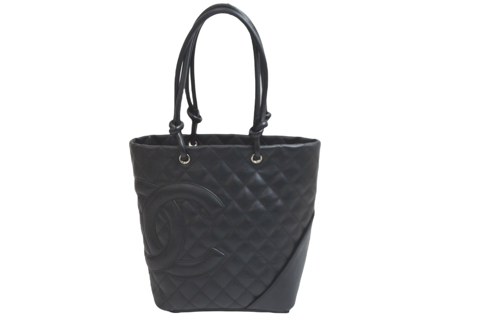 極美品 CHANEL シャネル カンボンライン ミディアム トートバッグ 8  