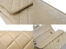 Load image into Gallery viewer, CHANEL シャネル マトラッセ Wフラップ 25cm チェーン ショルダーバッグ ベージュ 7番台 ココマーク ラムスキン 良品 中古 57131