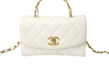 Load image into Gallery viewer, 極美品 CHANEL シャネル マトラッセ チェーン ショルダーバッグ 31番台 2WAY ホワイト トップハンドル ココマーク 中古 57139