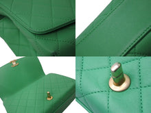 Load image into Gallery viewer, CHANEL シャネル マトラッセ ハンドバッグ 2WAY ショルダーバッグ グリーン 29番台 ラムスキン ゴールド金具 美品 中古 57142