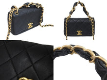 Load image into Gallery viewer, 極美品 CHANEL シャネル 2way ショルダーバッグ ミニ マトラッセ 31番台 ブラック ラムスキン ゴールド金具 中古 57143