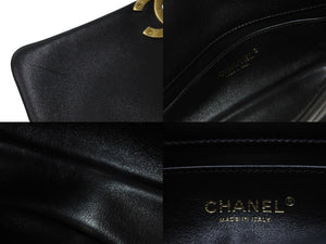 極美品 CHANEL シャネル 2way ショルダーバッグ ミニ マトラッセ 31番台 ブラック ラムスキン ゴールド金具 中古 57143