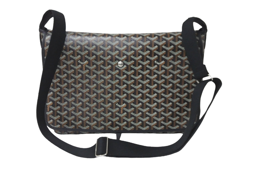 極美品 GOYARD ゴヤール ショルダーバッグ カペシアンMM CAPETIMMLTY01CG01P ブラック シルバー金具 中古 57145