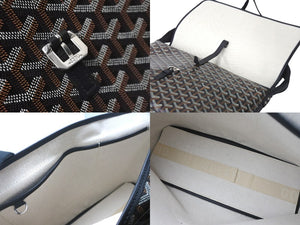 極美品 GOYARD ゴヤール ショルダーバッグ カペシアンMM CAPETIMMLTY01CG01P ブラック シルバー金具 中古 57145