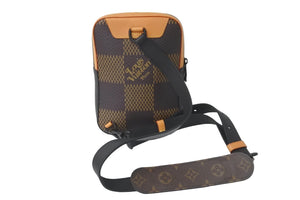 LOUIS VUITTON ルイヴィトン N40379 NIGO ダミエジャイアント アマゾン スリングバッグ 2020年 ブラウン 美品 中古 57146