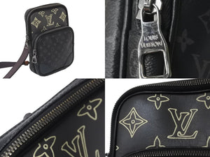 LOUIS VUITTON ルイヴィトン ショルダーバッグ アマゾンスリングバッグ モノグラムエクリプス M45439 シルバー 美品 中古 57147