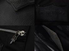 Load image into Gallery viewer, CHROME HEARTS クロムハーツ FSトートバッグ セメタリークロスパッチ ブラック レザー シルバー925 美品 中古 57151