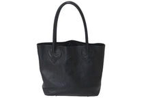 Load image into Gallery viewer, CHROME HEARTS クロムハーツ FSトートバッグ セメタリークロスパッチ ブラック レザー シルバー925 美品 中古 57151