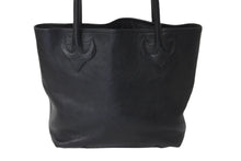 Load image into Gallery viewer, CHROME HEARTS クロムハーツ FSトートバッグ セメタリークロスパッチ ブラック レザー シルバー925 美品 中古 57151