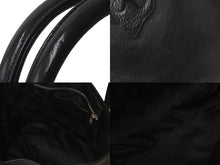 Load image into Gallery viewer, CHROME HEARTS クロムハーツ FSトートバッグ セメタリークロスパッチ ブラック レザー シルバー925 美品 中古 57151
