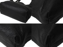 Load image into Gallery viewer, CHROME HEARTS クロムハーツ FSトートバッグ セメタリークロスパッチ ブラック レザー シルバー925 美品 中古 57151