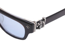 Load image into Gallery viewer, 極美品 CHROME HEARTS クロムハーツ サングラス BANGADANGⅡ-2 52□20 148 BSフレア ブラック ホワイト シルバー金具 中古 57152