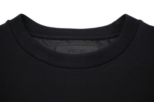 PRADA プラダ 22AW テクニカル コットン スウェット ブラック トライアングルロゴ 現行 UJL30A サイズXS 美品 中古 57156