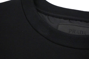 PRADA プラダ 22AW テクニカル コットン スウェット ブラック トライアングルロゴ 現行 UJL30A サイズXS 美品 中古 57156