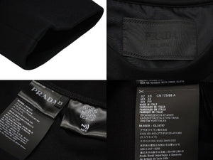 PRADA プラダ 22AW テクニカル コットン スウェット ブラック トライアングルロゴ 現行 UJL30A サイズXS 美品 中古 57156