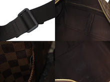 Load image into Gallery viewer, LOUIS VUITTON ルイヴィトン ダミエ ボストンバッグ ウィークエンダーMM N41138 ブラウン 美品 中古 57159