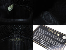Load image into Gallery viewer, 極美品 CHANEL シャネル シガレットケース タバコケース ココマーク 6番台 01A ブラック キャビアスキン A13511 中古 57163