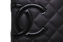 Load image into Gallery viewer, CHANEL シャネル 長財布 ブラック カンボンライン 21番台 ココマーク ラムスキン シルバー金具 美品 中古 57165