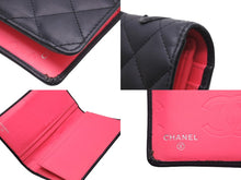 Load image into Gallery viewer, CHANEL シャネル 長財布 ブラック カンボンライン 21番台 ココマーク ラムスキン シルバー金具 美品 中古 57165