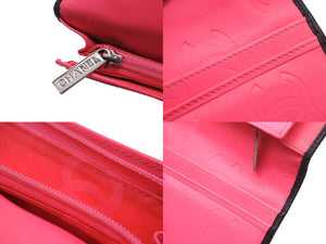 CHANEL シャネル 長財布 ブラック カンボンライン 21番台 ココマーク ラムスキン シルバー金具 美品 中古 57165