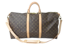 Load image into Gallery viewer, LOUIS VUITTON ルイヴィトン ボストンバッグ キーポルバンドリエール55 モノグラム M41414 ブラウン ゴールド金具 美品 中古 57168