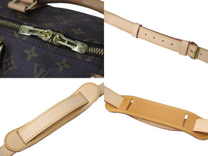 LOUIS VUITTON ルイヴィトン ボストンバッグ キーポルバンドリエール55 モノグラム M41414 ブラウン ゴールド金具 美品 中古 57168