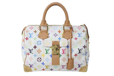 LOUIS VUITTON ルイヴィトン ハンドバッグ スピーディ 30 モノグラム マルチカラー ブロン M92643 ゴールド金具 美品 中古 57169