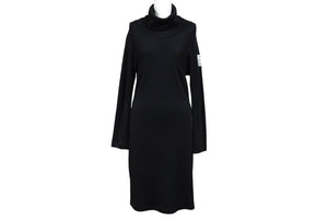 CHANEL シャネル スポーツライン ワンピース カシミヤ シルク 03A ブラック ココマーク P21662V11686 サイズ36 美品 中古 57180