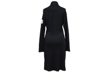 Load image into Gallery viewer, CHANEL シャネル スポーツライン ワンピース カシミヤ シルク 03A ブラック ココマーク P21662V11686 サイズ36 美品 中古 57180