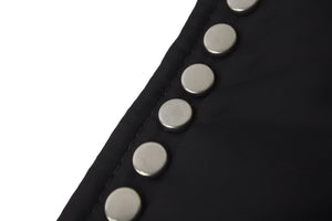 PRADA プラダ テスート エティケット トートバッグ ナイロン スタッズ 1BG122 ブラック ロゴ レザー 美品 中古 57188