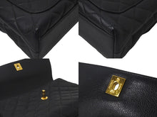 Load image into Gallery viewer, CHANEL シャネル ハンドバッグ トップハンドル ケリー型 4番台 キャンバス ブラック ゴールド金具 美品 中古 57193