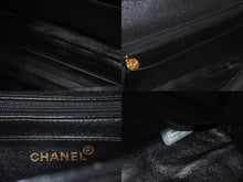 Load image into Gallery viewer, CHANEL シャネル ハンドバッグ トップハンドル ケリー型 4番台 キャンバス ブラック ゴールド金具 美品 中古 57193