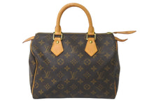 Load image into Gallery viewer, LOUIS VUITTON ルイヴィトン ハンドバッグ M41109 スピーディ25 モノグラム ブラウン ゴールド金具 美品 中古 57194