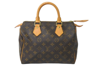 LOUIS VUITTON ルイヴィトン ハンドバッグ M41109 スピーディ25 モノグラム ブラウン ゴールド金具 美品 中古 57194