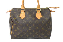 Load image into Gallery viewer, LOUIS VUITTON ルイヴィトン ハンドバッグ M41109 スピーディ25 モノグラム ブラウン ゴールド金具 美品 中古 57194