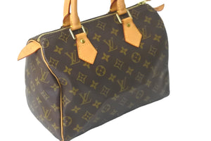 LOUIS VUITTON ルイヴィトン ハンドバッグ M41109 スピーディ25 モノグラム ブラウン ゴールド金具 美品 中古 57194