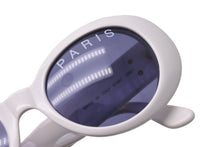 Load image into Gallery viewer, CHANEL シャネル サングラス ココマーク オーバル レンズロゴ 01947 10601 ホワイト ゴールド金具 美品 中古 57195