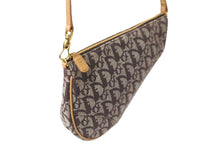 Load image into Gallery viewer, Christian Dior クリスチャンディオール ハンドバッグ トロッター サドルポーチ キャンバス MC1001 ゴールド金具 美品 中古 57202