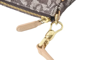 Christian Dior クリスチャンディオール ハンドバッグ トロッター サドルポーチ キャンバス MC1001 ゴールド金具 美品 中古 57202